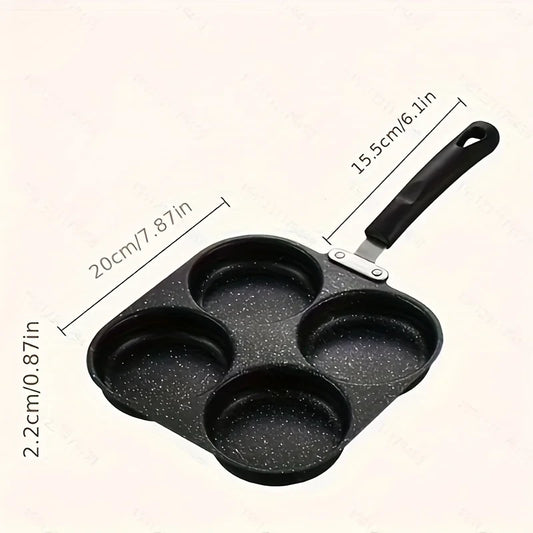 Four-in-one Cast Iron Omelette Pan