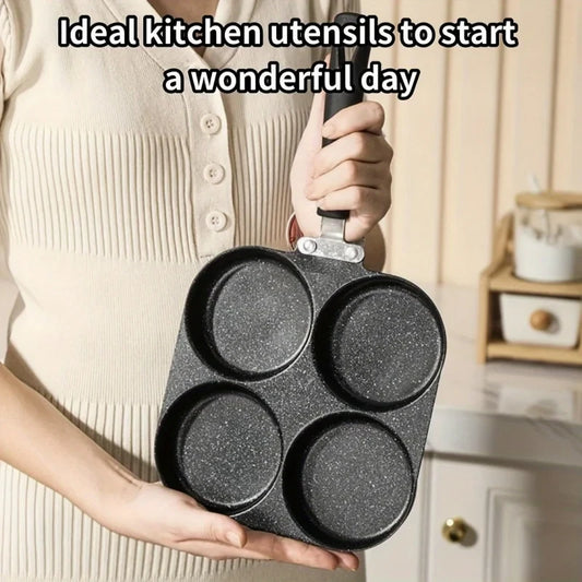 Four-in-one Cast Iron Omelette Pan